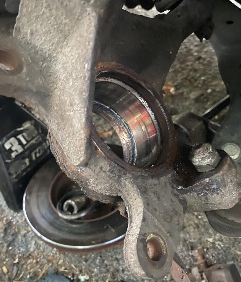 I must admit it is not every single day you get to change a press in wheel bearing with the advent of more modern cars and their hub assemblies....though even today certain makes continue to use them in their late models! No big deal!